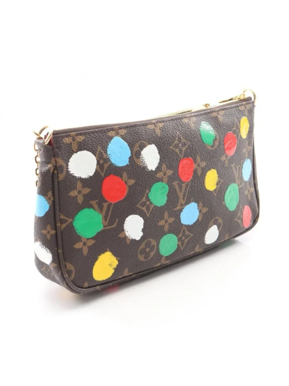 Louis Vuitton Shoulder Bag Yayoi Kusama Multy Pochette Accessory Soir Canvas